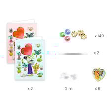 Pärlset Armband Hjärtan Djeco