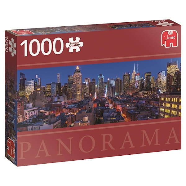 New York, Panorama-puslespill, 1000 brikker, Jumbo