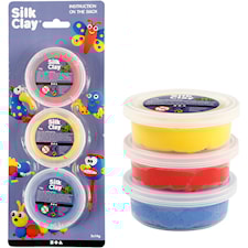 Silk Clay®, sininen, punainen, keltainen, 3x14 g/ 1 pkt