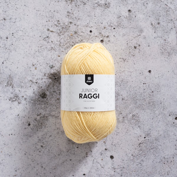 Junior Raggi Garn Ullmiks 50 g Lemon Meringue Järbo