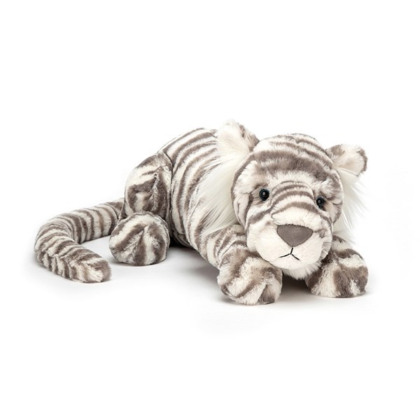 Sacha Vit Tiger, Gosedjur 29 cm, Jellycat