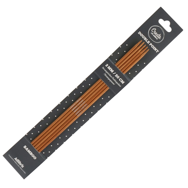 Sukkapuikot 3mm Bambu 20cm