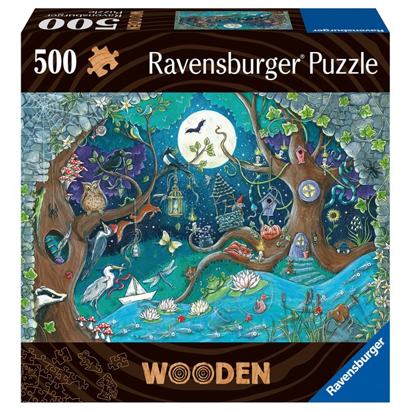 Wooden Puzzle Fantasy Forest 500 bitar, Ravensburger