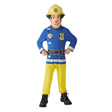 Maskeraddräkt Fireman Sam, strl 98-116, Rubies