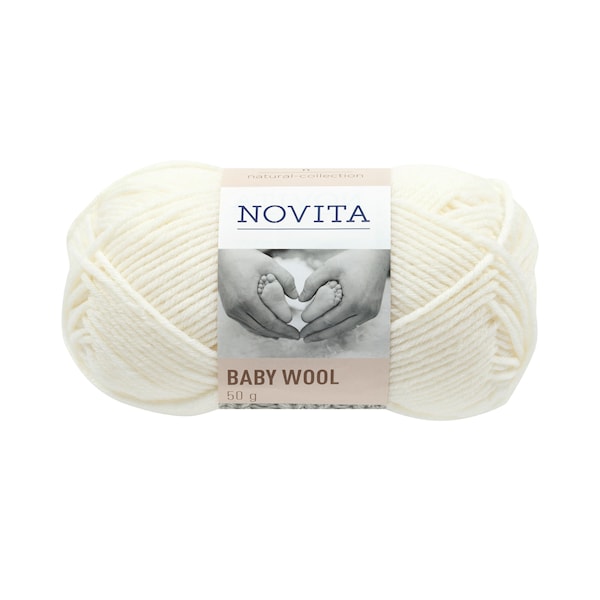 Novita Baby Wool villalanka 50 g valkoinen 011
