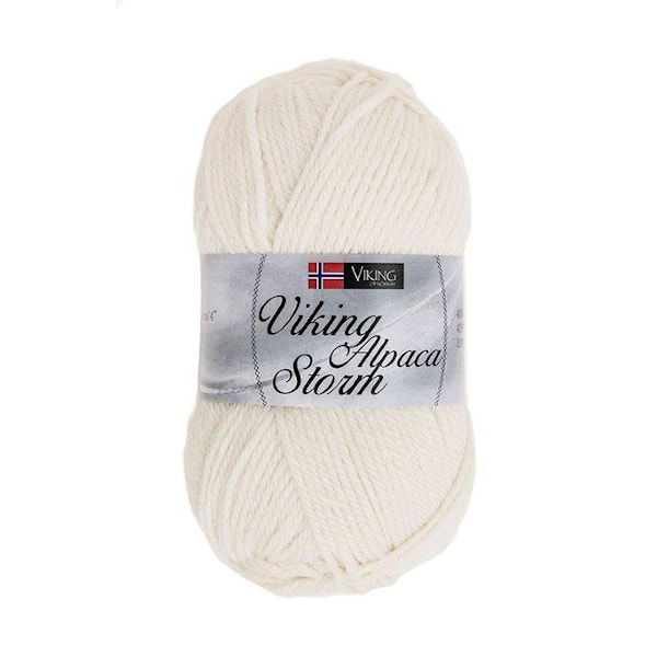 Viking of Norway Alpaca Storm 50 gr luonnonvalkoinen