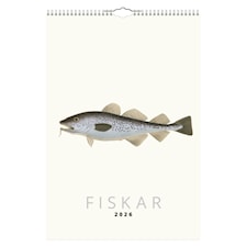 Väggkalender Fiskar 2026