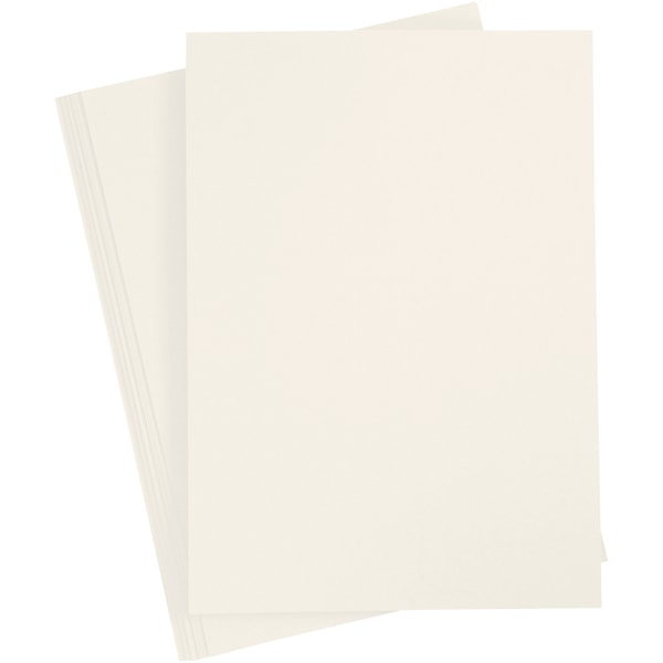 Papir, A4, ark 210x297 mm, 80 g, råhvit, 20 stk./ 1 pk.