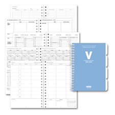 Lærerkalender 19/20 Spiral Videregående Skole A5 Blå