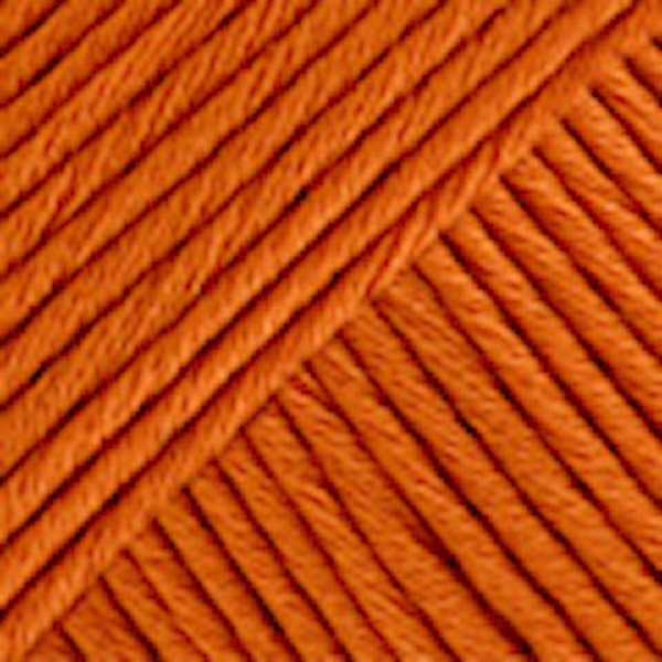 Drops Muskat Bomullsgarn 50g Mörk Orange (49)