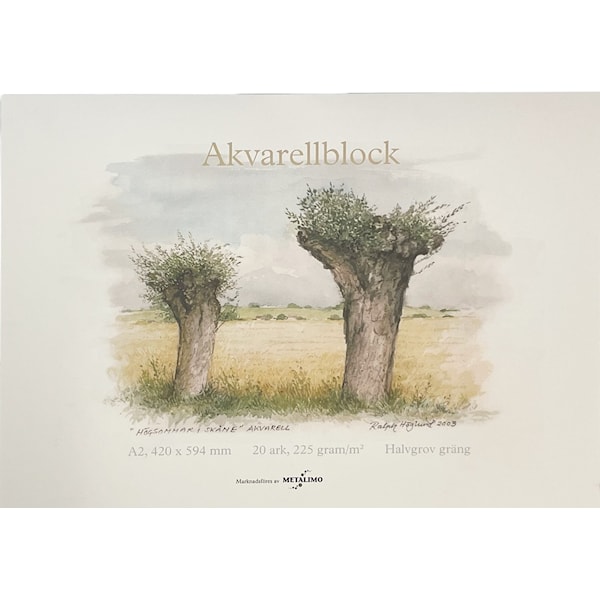 Metalimo Akvarellblokk A2 med 20 ark og 225 g