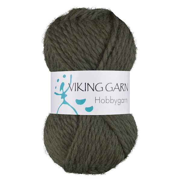 Hobbygarn 50 g Mørkgrønn 935 Viking Garn