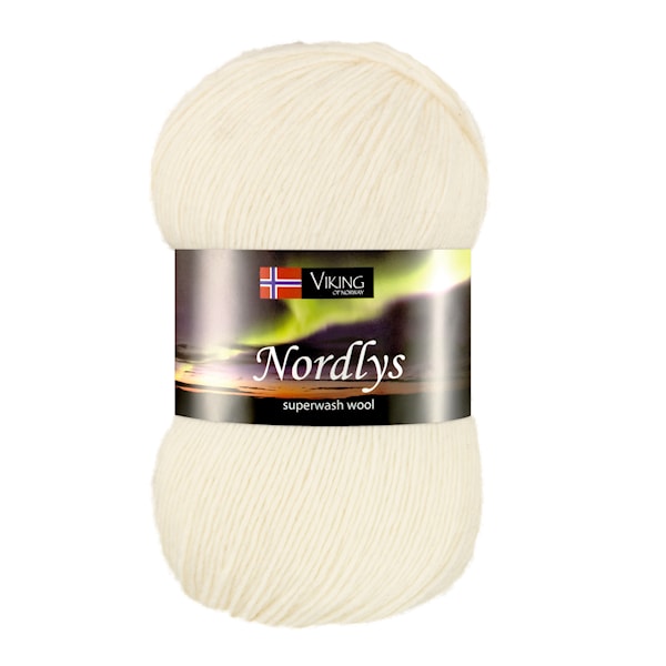 Nordlys 100 g Hvit 900 Viking Garn