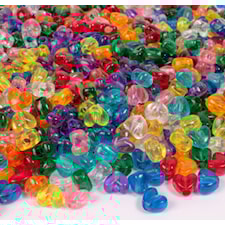 Pärlor Hjärtan 10x12mm ca 1000st Playbox