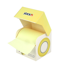 Notisrulle Extra Sticky FSC 50mmx10m Pastell Gul