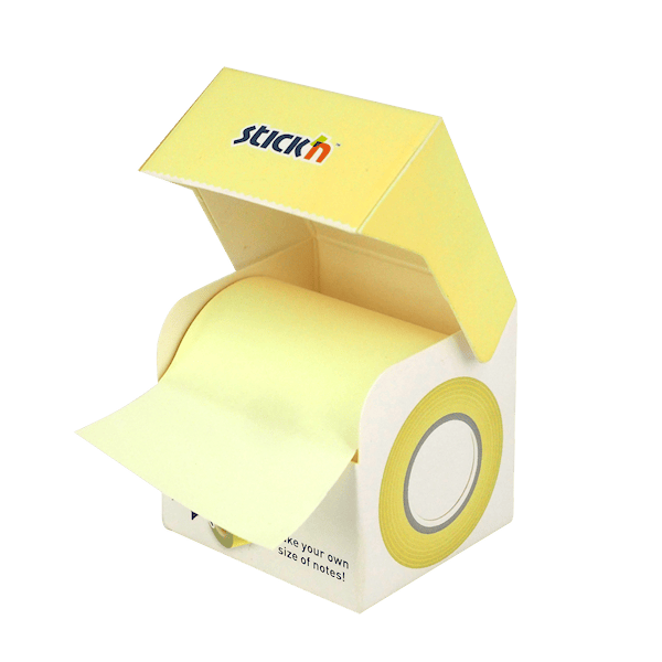 Notisrulle Extra Sticky FSC 50mmx10m Pastell Gul