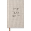 5-Års Dagbok Pocket Rough Linen Paperstyle
