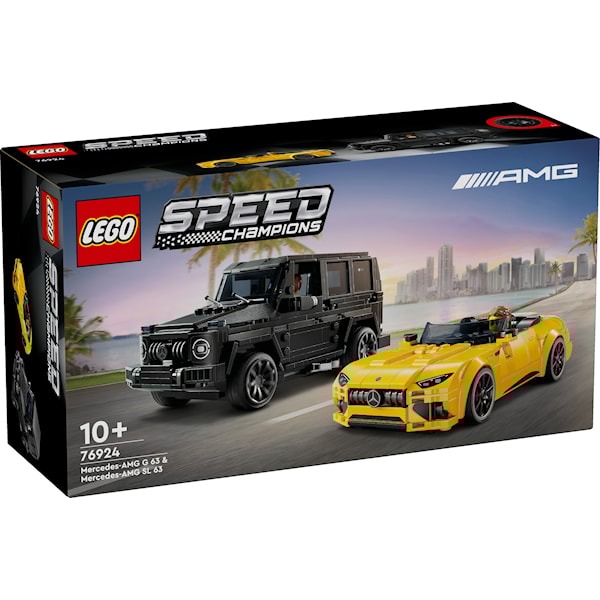 LEGO Speed Champions 76924 Mercedes-AMG G 63 og Mercedes-AMG SL 63 -  Byggesett - Plast