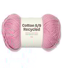 Cotton Garn 100 g Recycled Pink A098 Adlibris