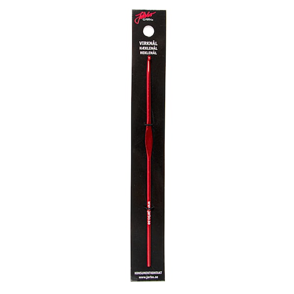 Heklenåler 15cm/5,00mm Rød Järbo