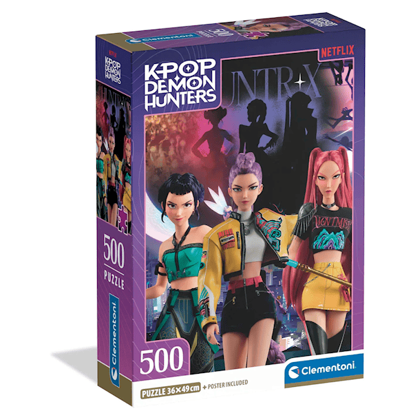 K-pop Demon Hunters Huntrix Pussel 500 Bitar Clementoni