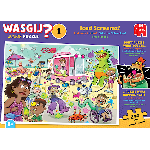 Wasgij Junior 1 - Iced Screams! Pussel 240 bitar