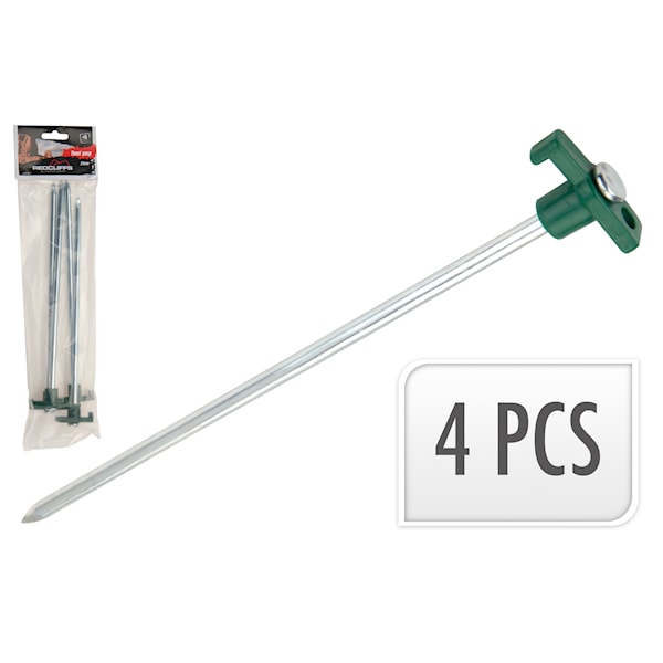 Tältpinnar, 25cm, 4-pack