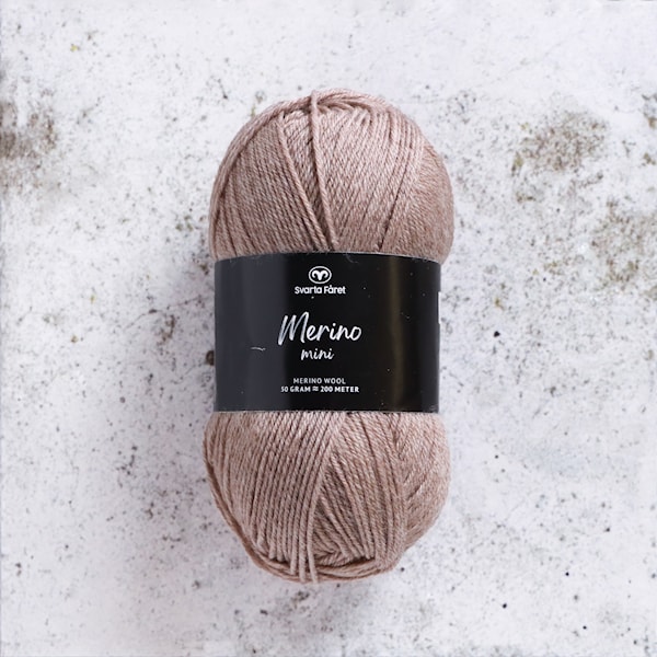 Merino Mini 50g Pure Shores (06) Svarta Fåret