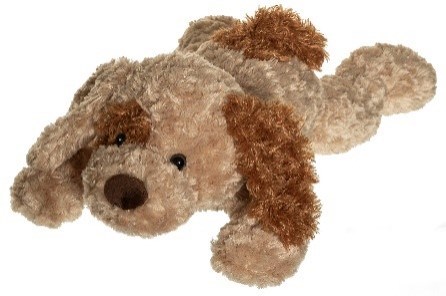Liggande Hund, Gosedjur 100 cm, Beige, Teddykompaniet
