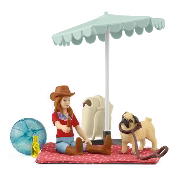 Schleich 42751 Pocket Set Lekesett Utflukt til Sjøen med Hannah -  Dyr  - Plast