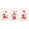 Kirjontapakkaus Christmas Gnomes, lyhyt ristipisto, 3 kpl 10,5 x 15 cm Vervaco