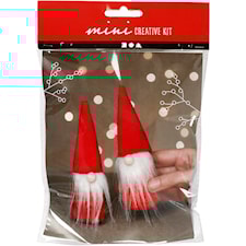 Askartelusetti Mini, Joulutonttu, Kork. 12 cm, punainen, 1 pkk/ 1 pkt