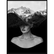 Girl and mountain Poster30x40cm