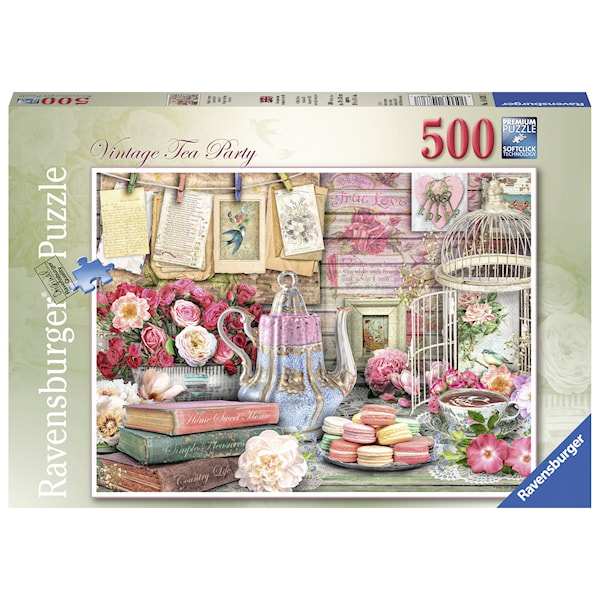 Vintage Tea Party Pussel 500 bitar Ravensburger