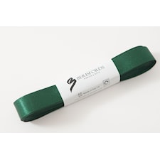 Skogsgrönt Satinband 15mm x 5 meter