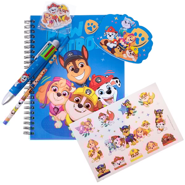 Paw Patrol Skrivesett med flerfarget penn