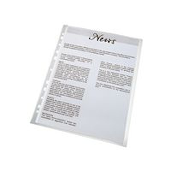 Plastfickor A4 0,11 mm Präglad 100 st