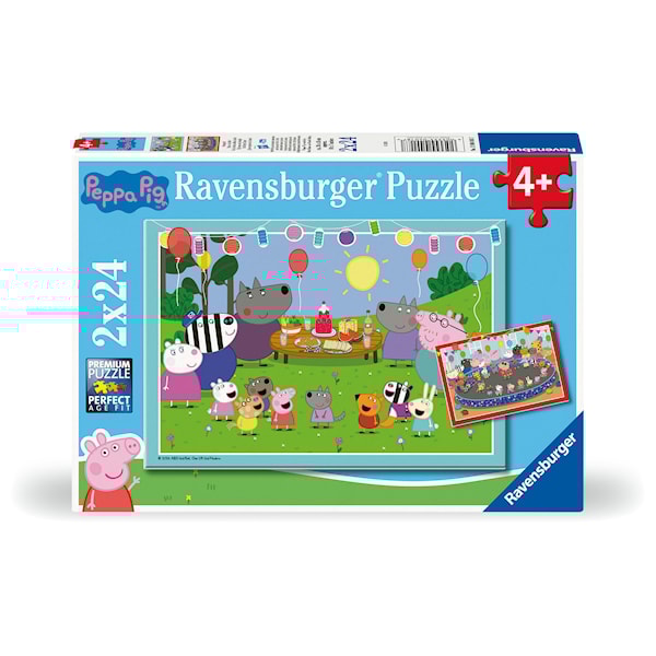 Peppa Pig Puzzle 2x24 brikker, Ravensburger