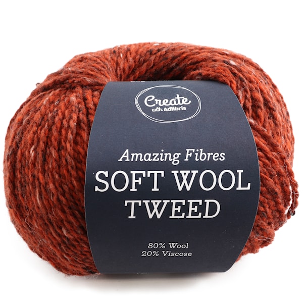 Adlibris Soft Wool Tweed 50g Rust A466