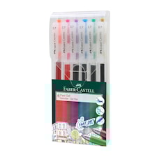 Gelpenn Fast Gel 0,7 mm Etui med 6 farger Faber-Castell