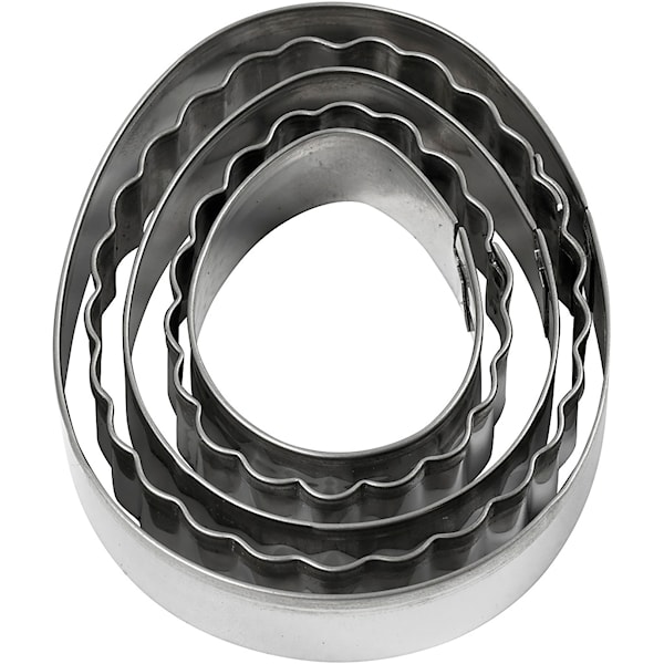 Utstikksformer, egg, str. 8 cm, 5 stk./ 1 pk.