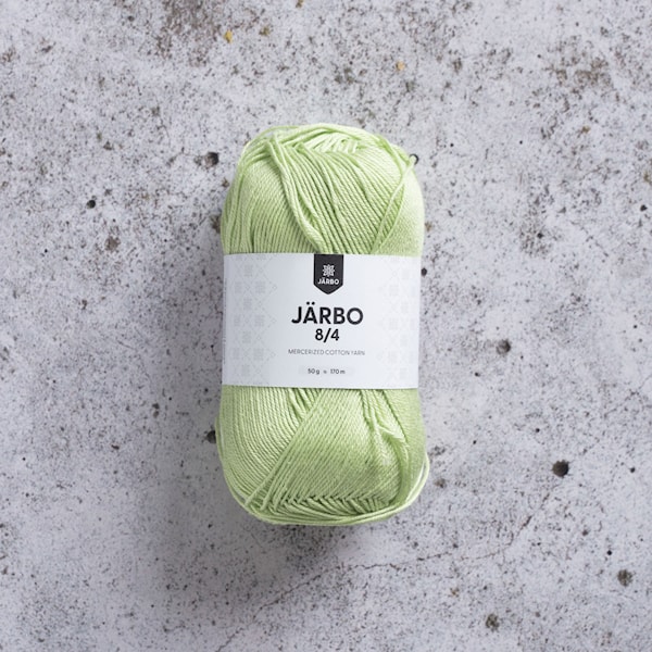 8/4 Garn Unicolor 32085 Limegrønn