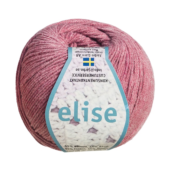 Elise Garn Bomullsmix 50g Rödviolett (69213)