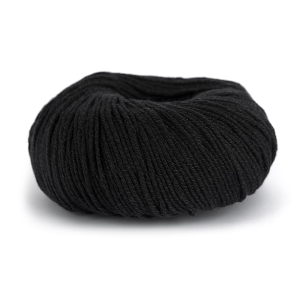 Knit At Home Classic Cotton Merino Ullmix 50 g Svart 801