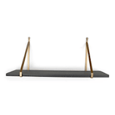 Form Living Vägghylla Alicia liten 60x16x25,5 cm guld/grå