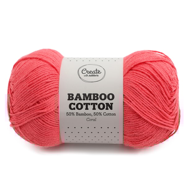 Adlibris Bamboo Cotton 100g Coral A537