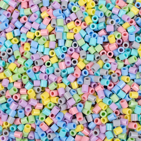 Rørperler Pastellmiks 10 000 perler Playbox