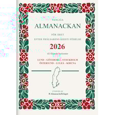 Vanliga Almanackan 2026 Lingonkrans häftad Almanacksförlaget