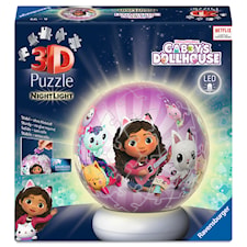 Puzzle-Ball Nightlight Gabby's Dollhouse 3D-palapeli 72 palaa Ravensburger