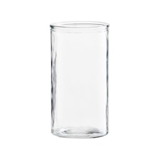 Vase, Cylinder, H 24 cm, Klar, House Doctor